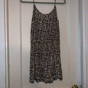 flowing flower print dress